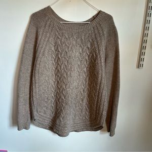 Max Studio Tan Wool Blouse Large